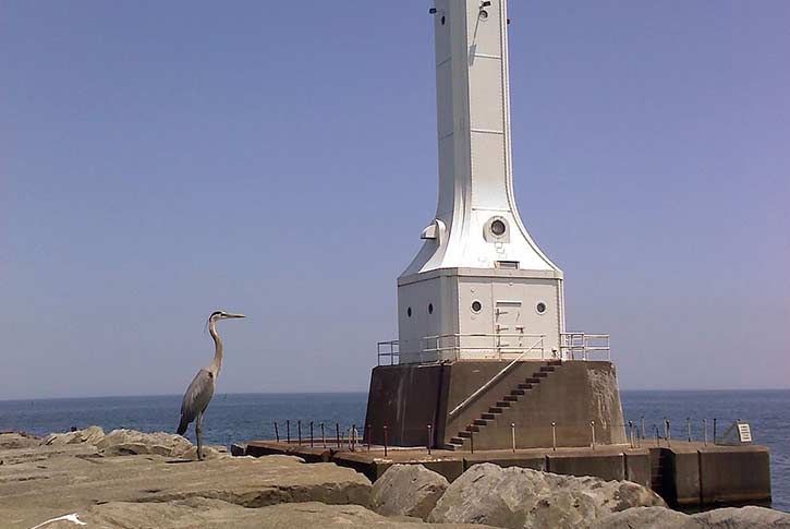 Huron Pier and Lighthouse, Sandusky, Ohio