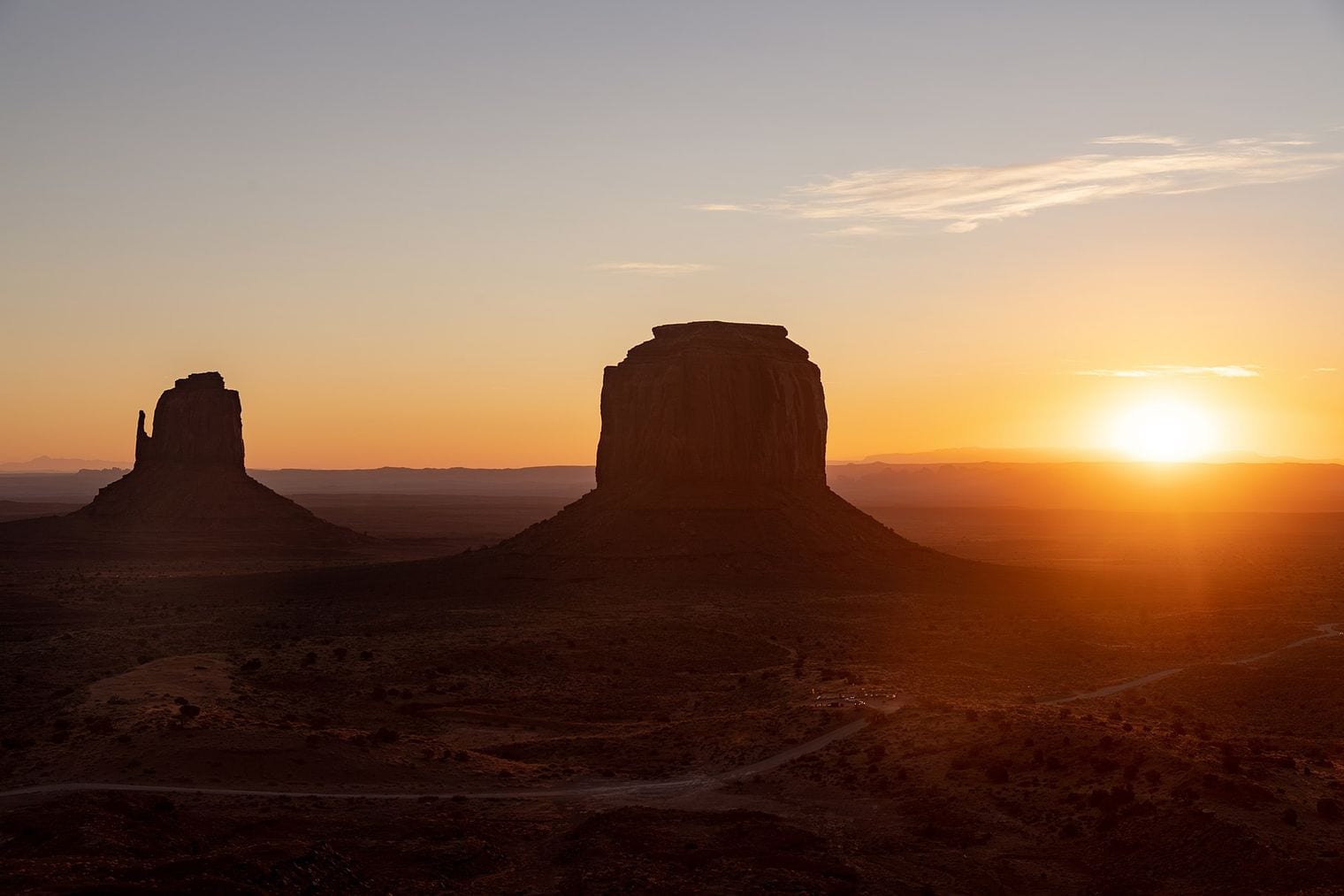 Monument Valley Buttes Rise 1,000 Feet From the Floor, Arizona