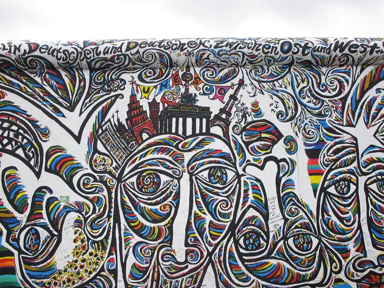 The East Side Gallery Runs for 1,316 Metres, Germany