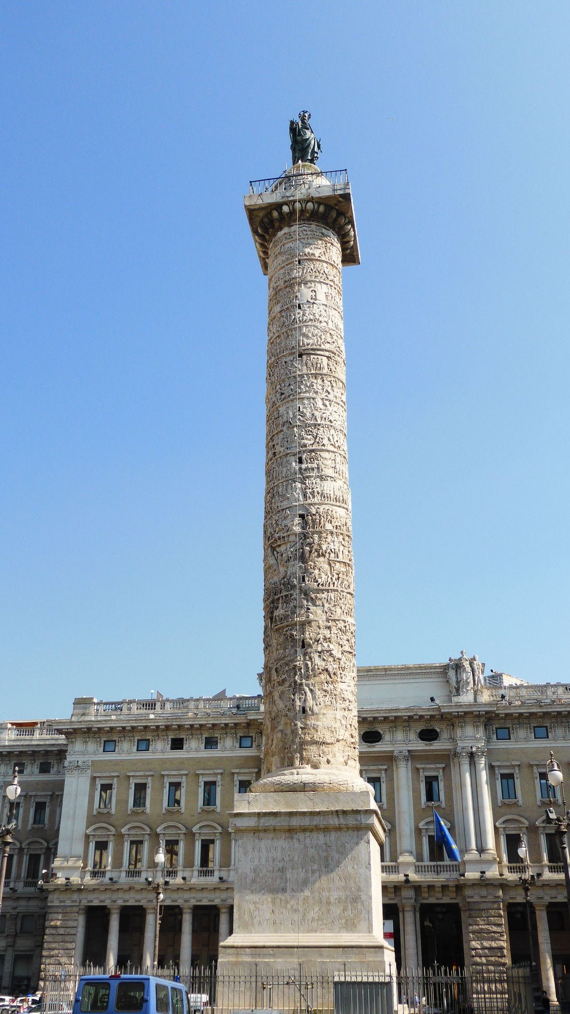 One Carved Frieze Spirals Upward 21 Times, Italy