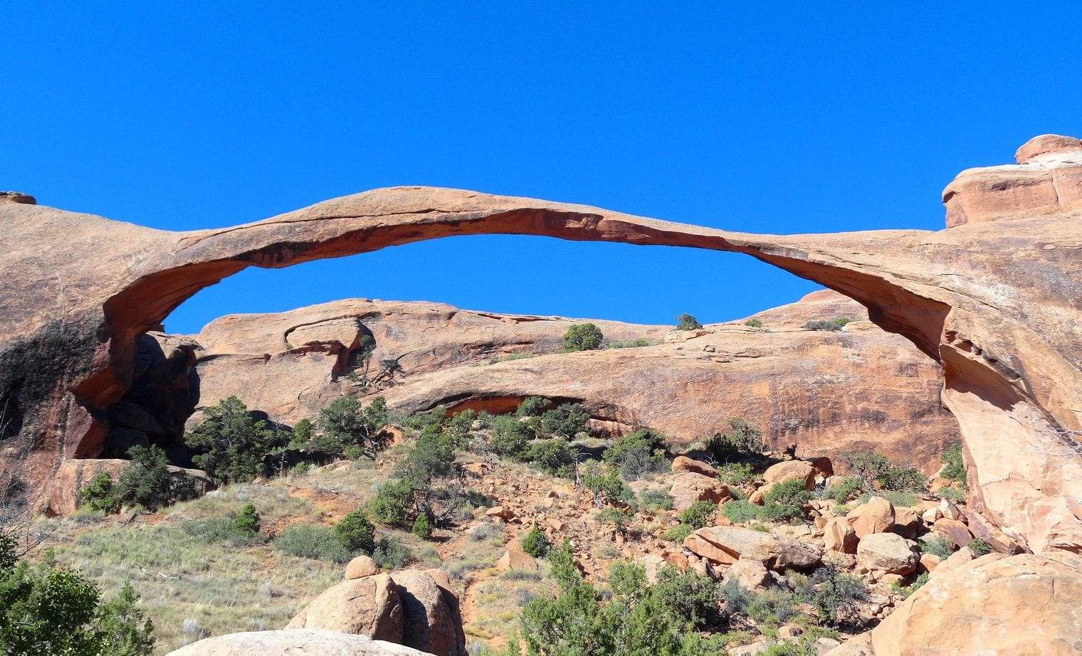Landscape Arch Spans 290 Feet of Thin Sandstone, Utah