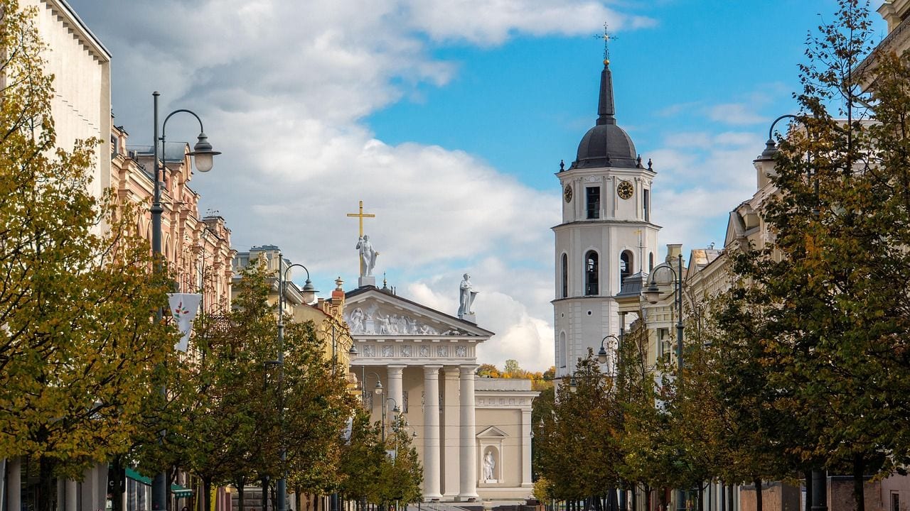 The Old Town's Tallest Building Is a Bell Tower, Lithuania