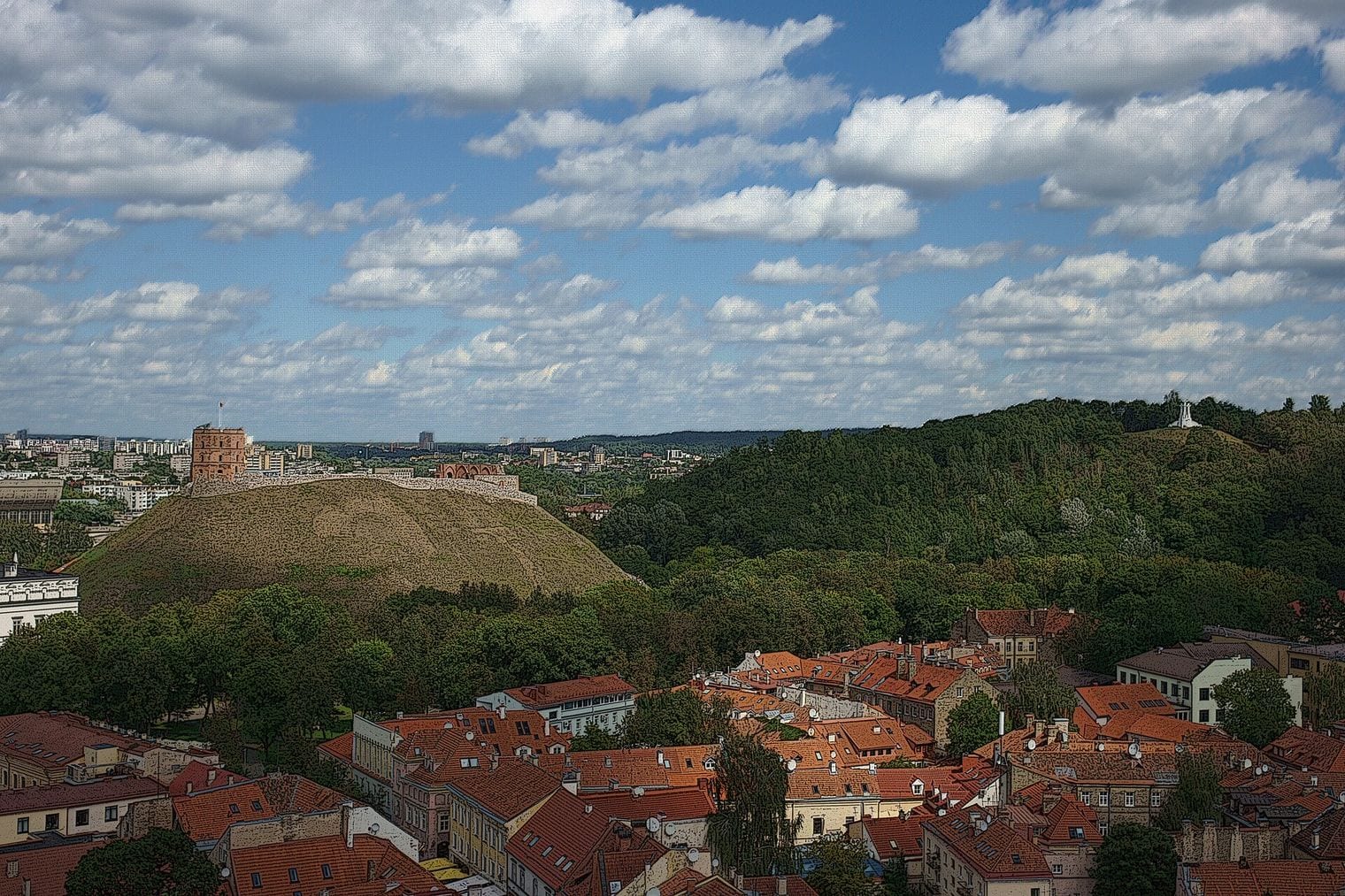 Gediminas' Tower Is All That's Left of the Castle, Lithuania