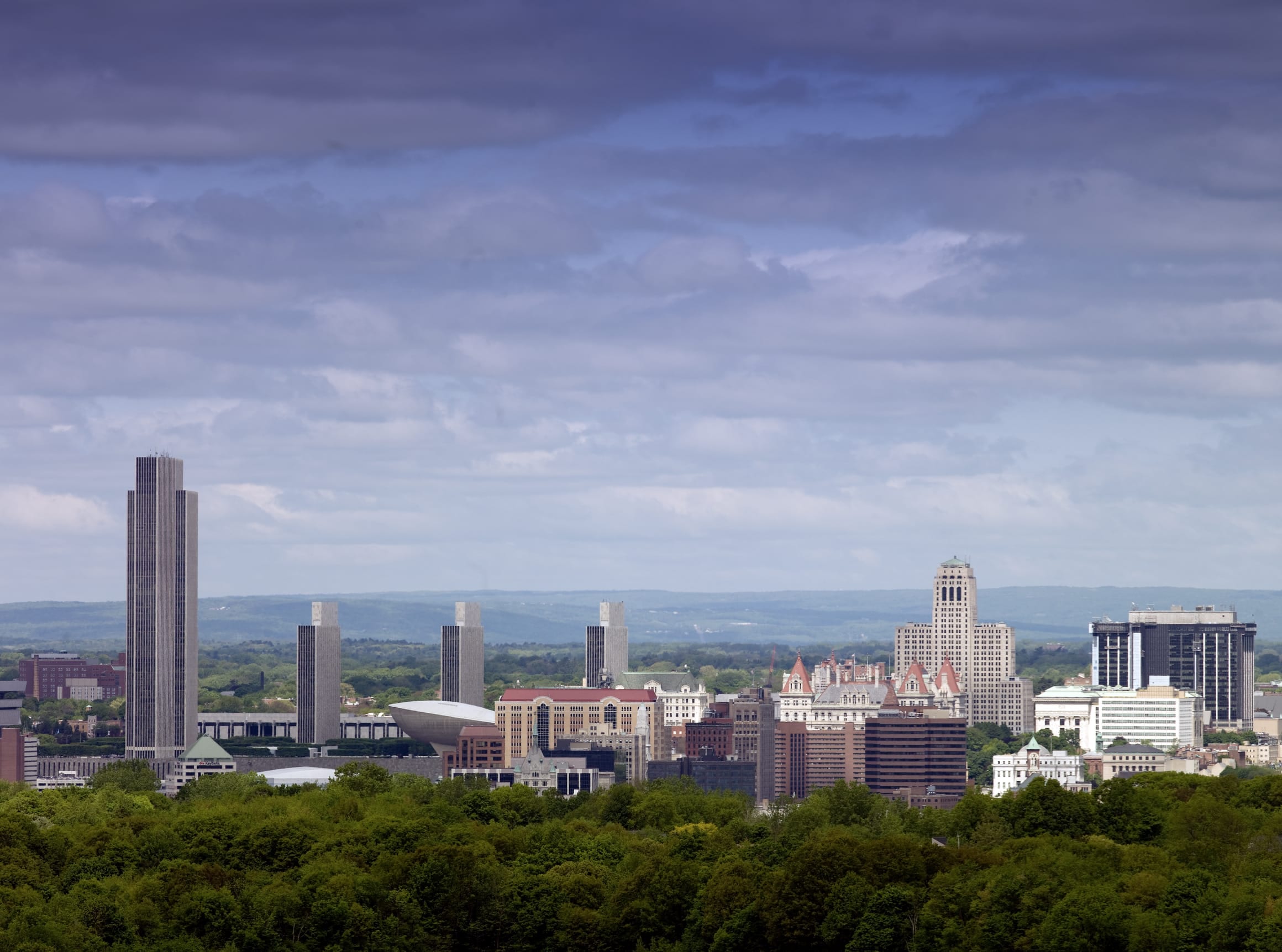 Scenic view of Albany, New York