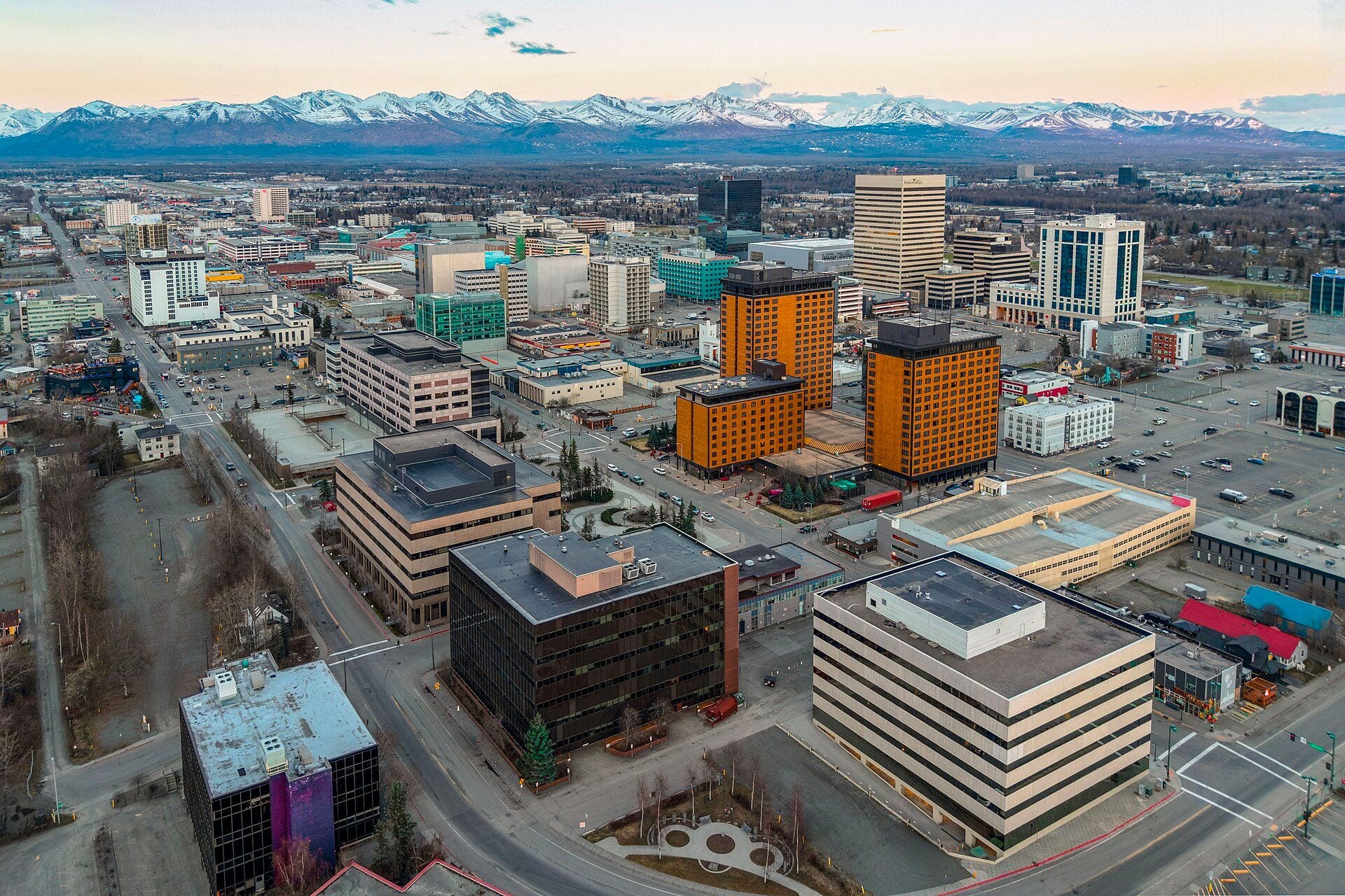 Scenic view of Anchorage, Alaska