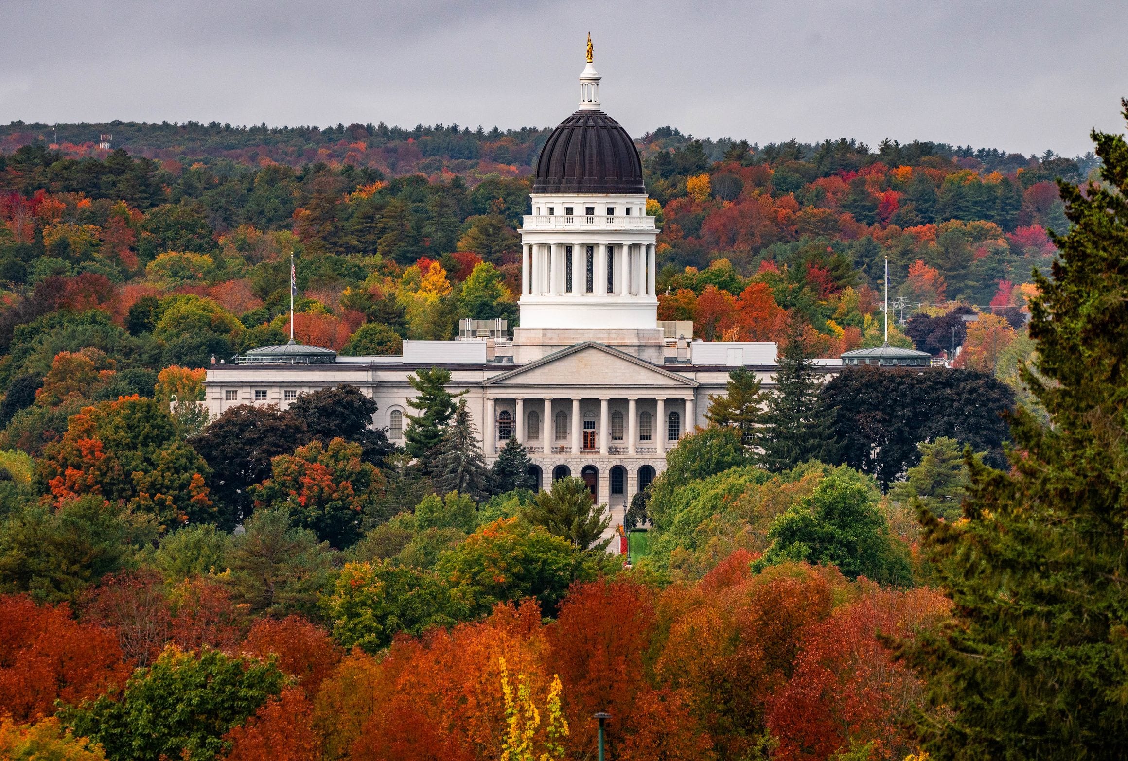 Scenic view of Augusta, Maine