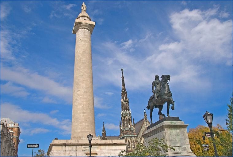 Washington Monument and Mount Vernon Place