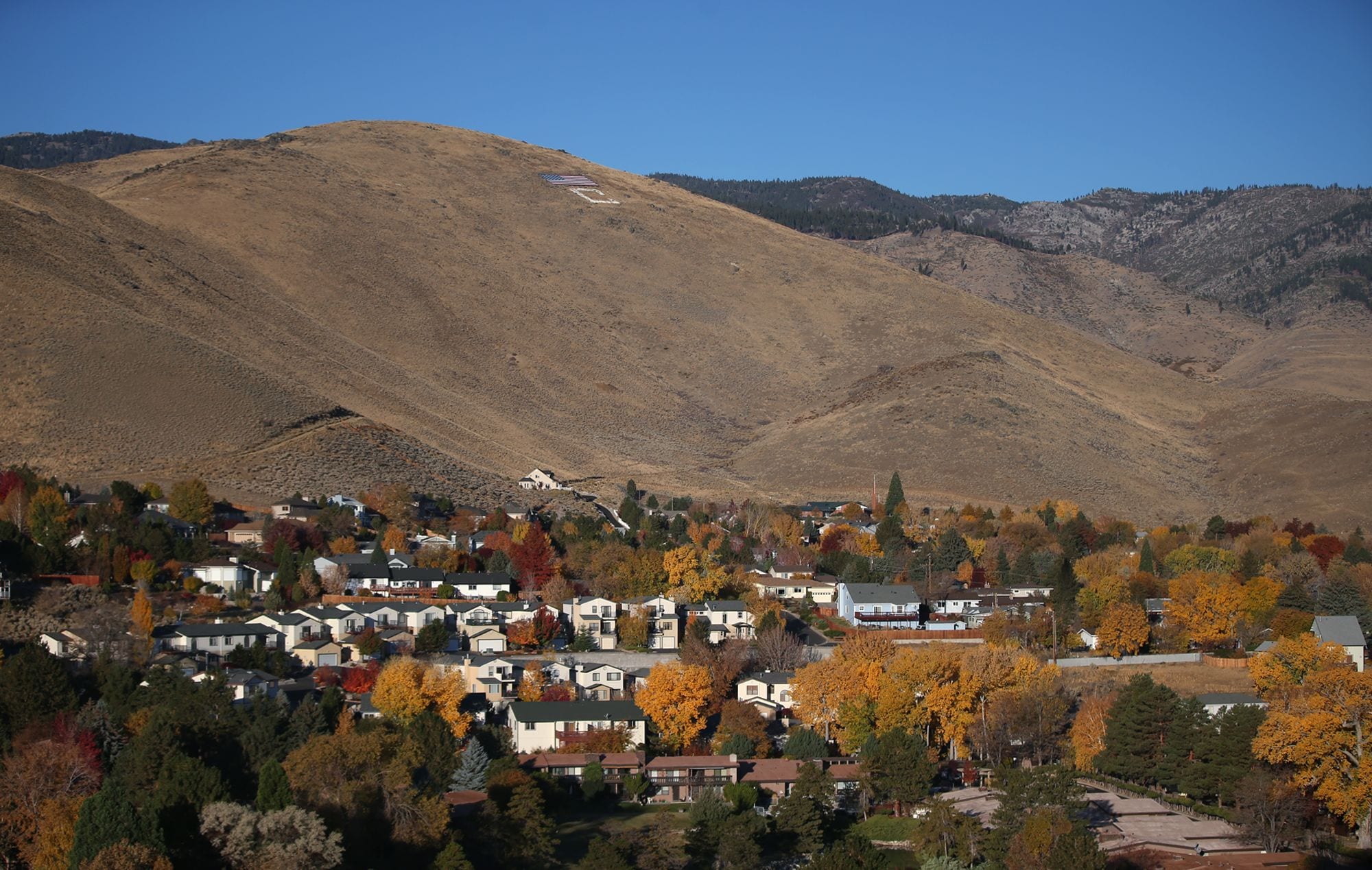 Scenic view of Carson City, Nevada
