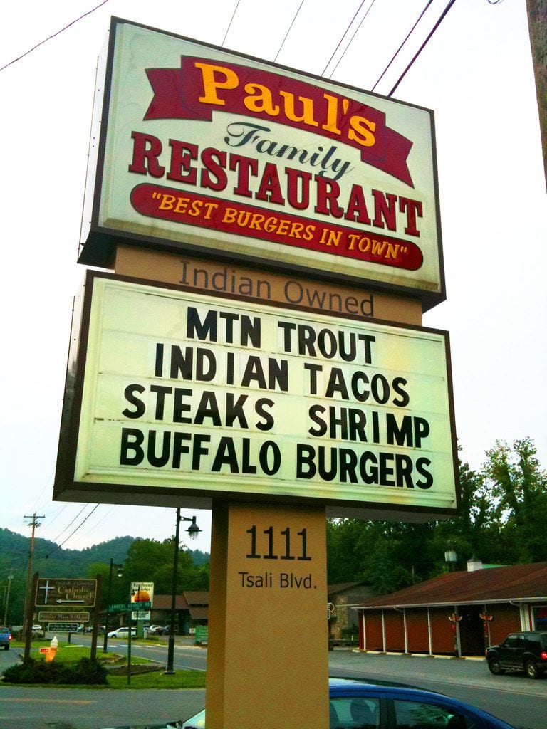 Paul’s Family Restaurant, Cherokee, North Carolina