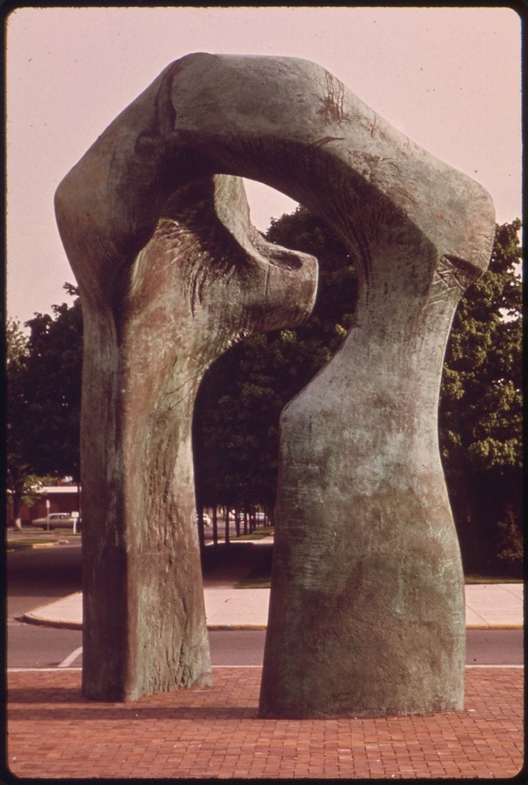 Large Arch Sculpture by Henry Moore