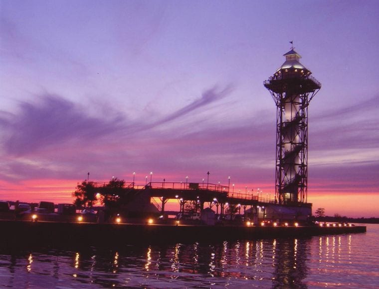 Bicentennial Tower at Dobbins Landing