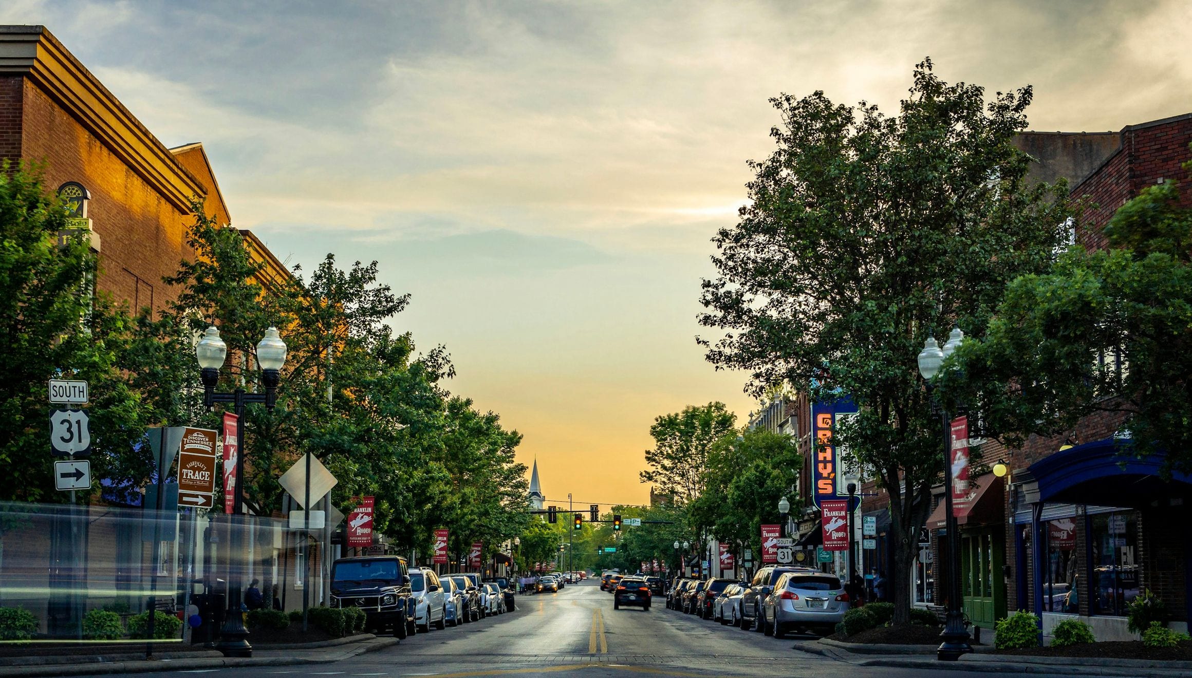 Scenic view of Franklin, Tennessee