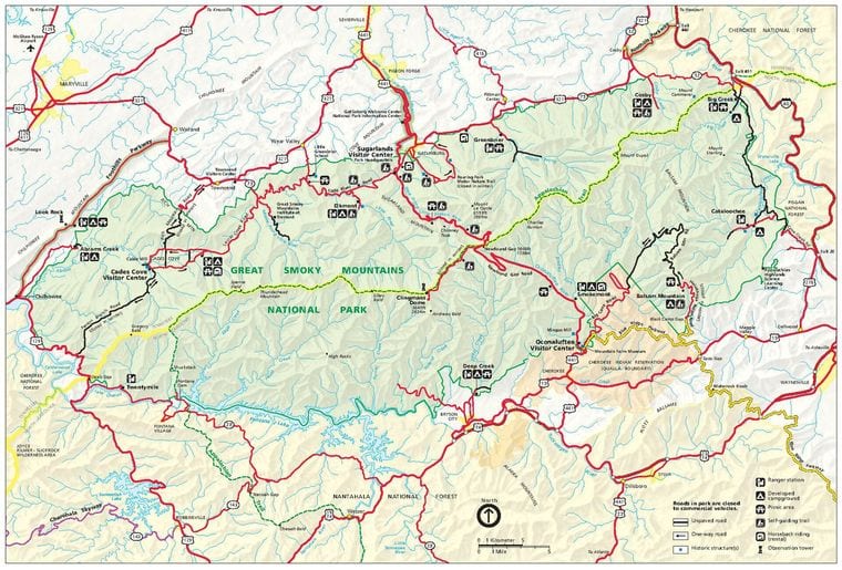 Chimney Tops Picnic Area and Trails