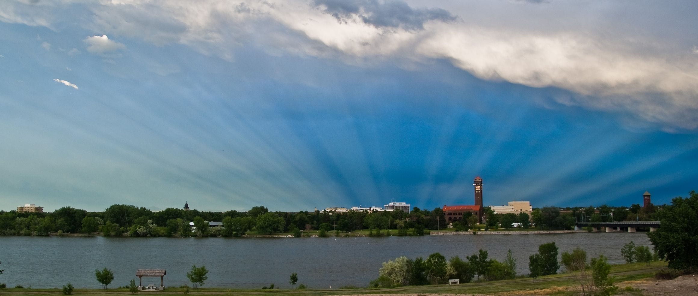 Scenic view of Great Falls, Montana