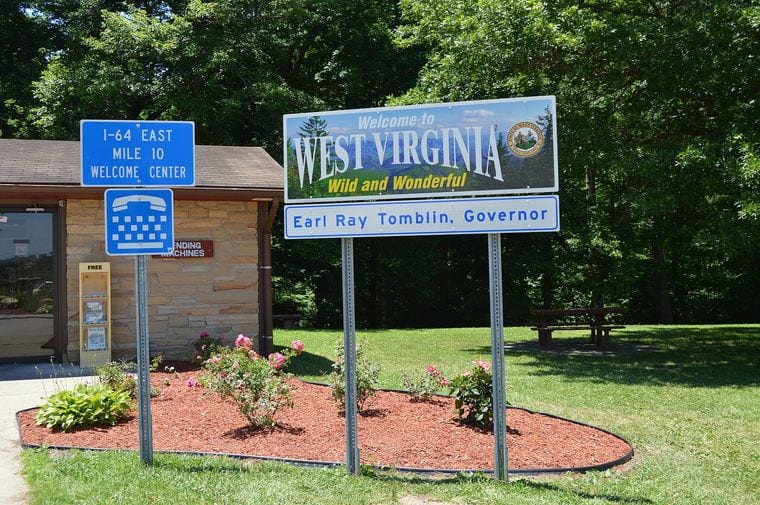 I-64 Eastbound West Virginia Welcome Center