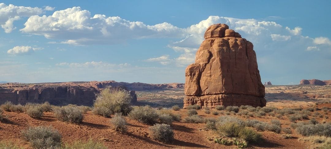 Red-rock desert landscape near Moab, Utah