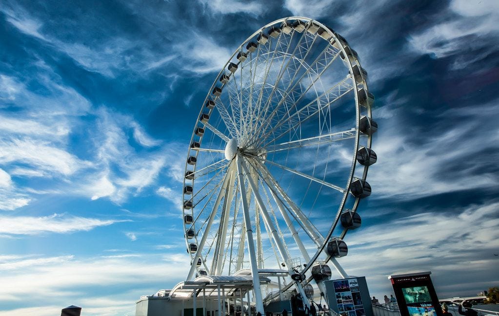Wheeler Ferris Wheel at Wheeler District, Oklahoma City, Oklahoma