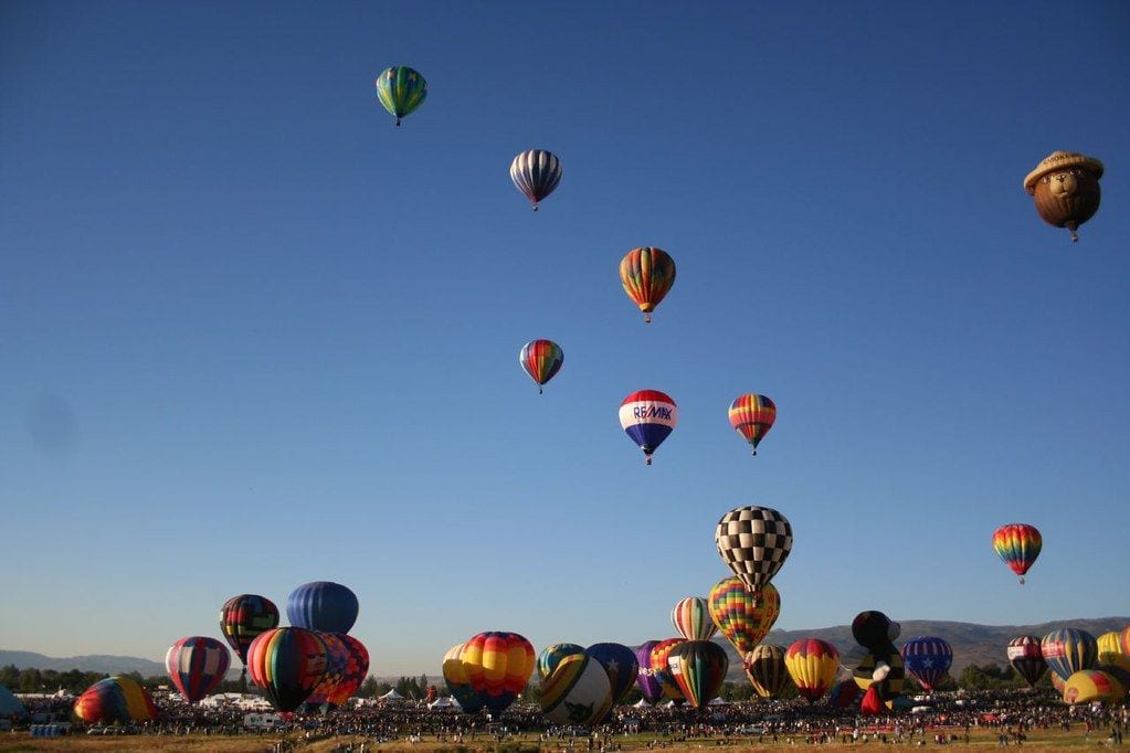 Rancho San Rafael Regional Park Hot Air Balloons, Reno, Nevada