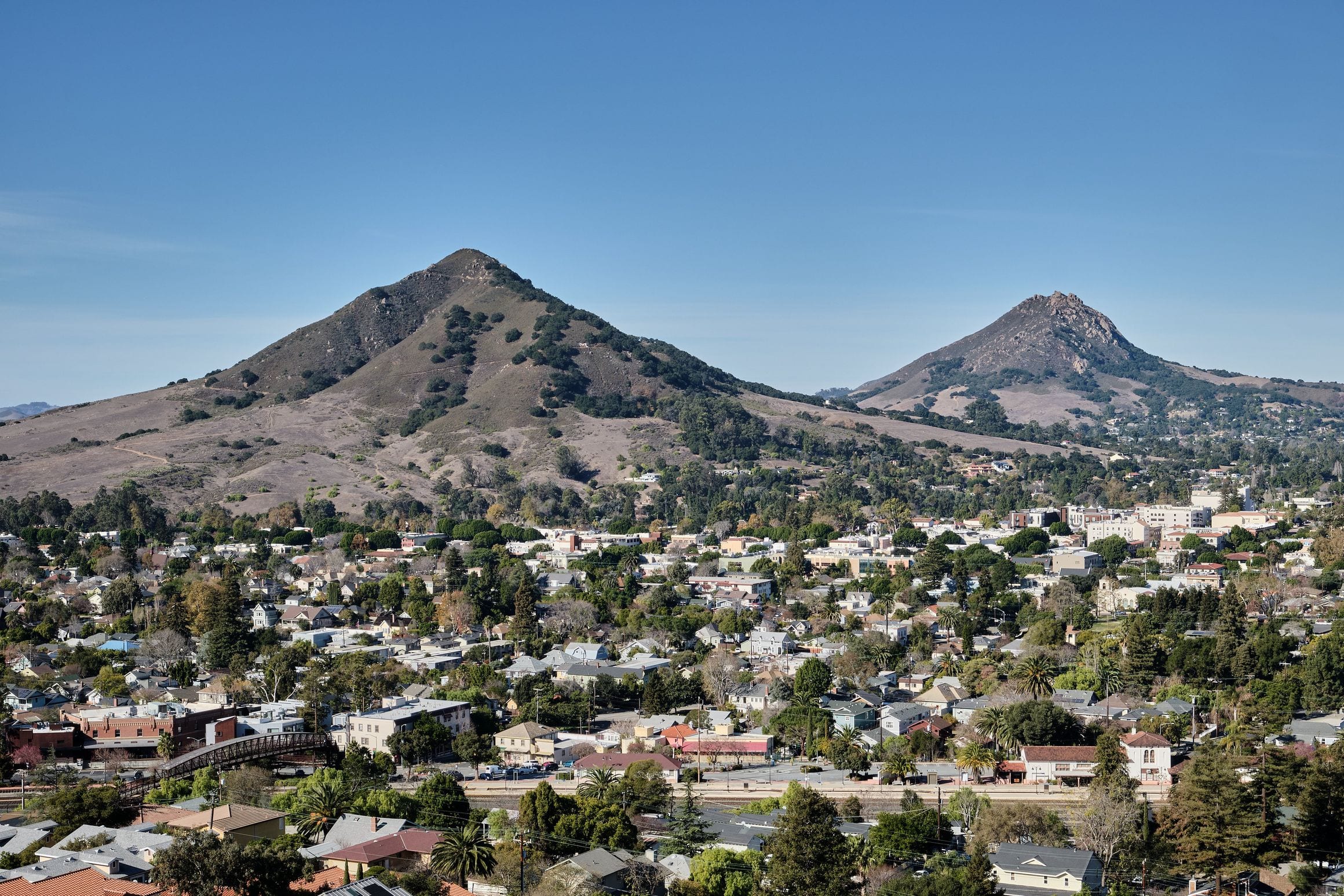 Scenic view of San Luis Obispo, California