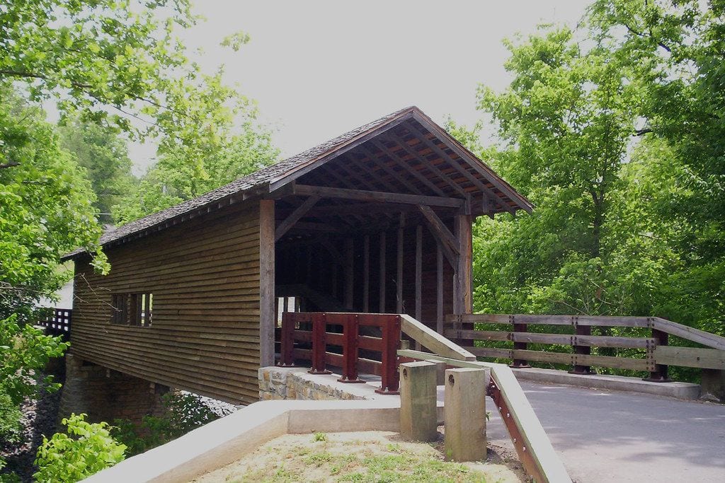 Harrisburg Covered Bridge in Sevierville Tennessee