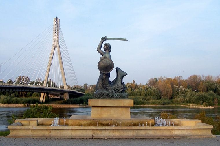 Warsaw Mermaid Statue