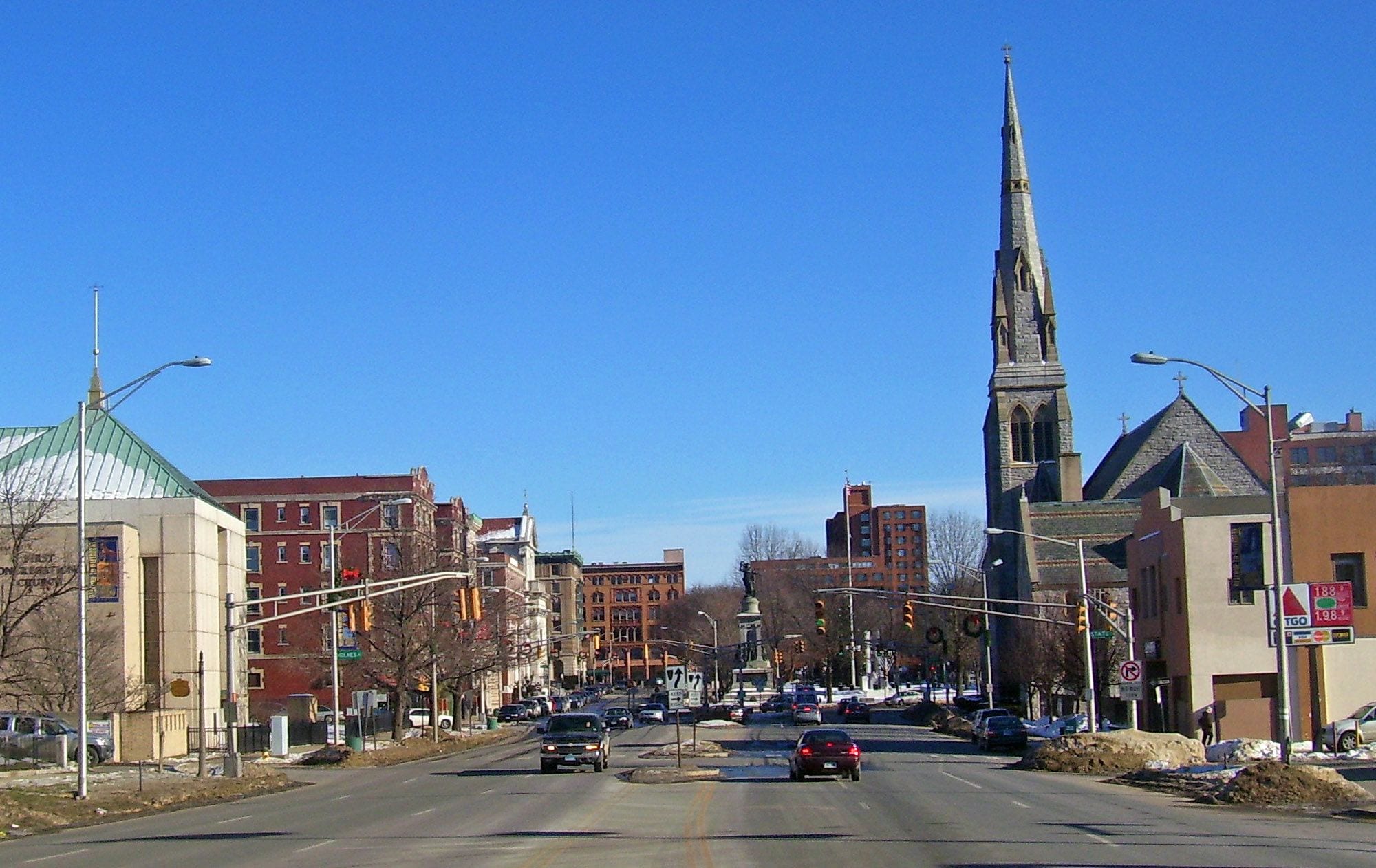 Scenic view of Waterbury, Connecticut